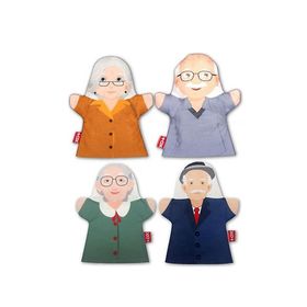 Tox 4 Parça Aile Büyükleri El Kukla Set Eğitici Oyuncak