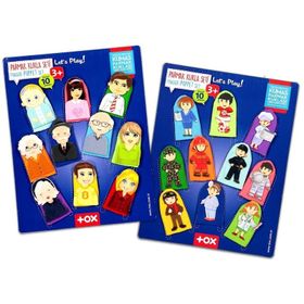 Tox Aile Üyeleri ve Meslekler 20 Parça T751 T762 2 Set 20 Parça Parmak Kukla
