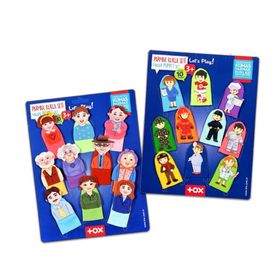 Tox Aile Üyeleri ve Meslekler T752 T761 2 Set 20 Parça Parmak Kukla