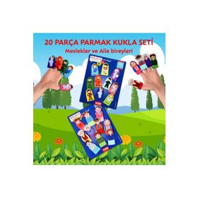Tox Aile Üyeleri ve Meslekler T752 T761 2 Set 20 Parça Parmak Kukla
