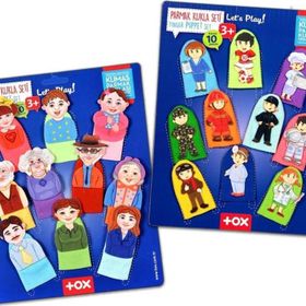 Tox Aile Üyeleri ve Meslekler T752 T761 2 Set 20 Parça Parmak Kukla