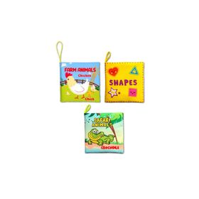 Tox E119 E130 E131 İngilizce Şekiller Çiftlik ve Safari Hayvanları Kumaş Sessiz Kitap