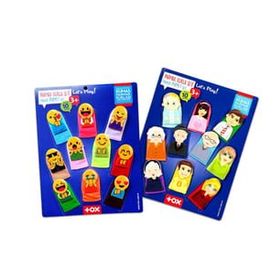 Tox Emojiler ve Aile Bireyleri T106 T751 2 Set 20 Parça Parmak Kukla