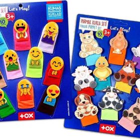 Tox Emojiler ve Evcil Hayvanlar T106 T772 2 Set 20 Parça Parmak Kukla