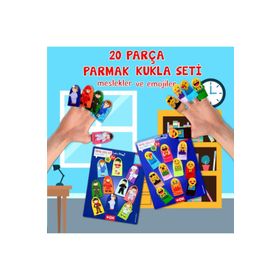 Tox Emojiler ve Meslekler T106 T761 2 Set 20 Parça Parmak Kukla