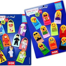 Tox Emojiler ve Meslekler T106 T761 2 Set 20 Parça Parmak Kukla