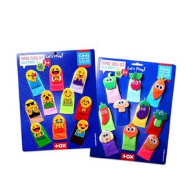 Tox Emojiler ve Sebzeler T106 T104 2 Set 20 Parça Parmak Kukla