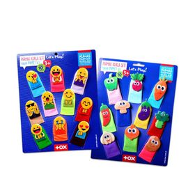 Tox Emojiler ve Sebzeler T106 T104 2 Set 20 Parça Parmak Kukla