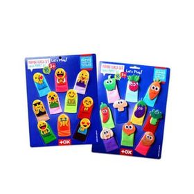 Tox Emojiler ve Sebzeler T106 T104 2 Set 20 Parça Parmak Kukla