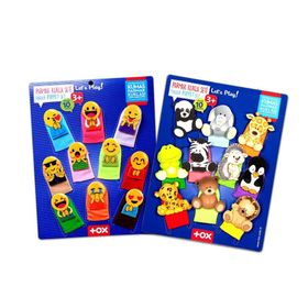 Tox Emojiler ve Vahşi Hayvanlar T106 T781 2 Set 20 Parça Parmak Kukla