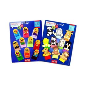 Tox Emojiler ve Vahşi Hayvanlar T106 T781 2 Set 20 Parça Parmak Kukla