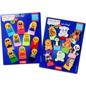 Tox Emojiler ve Vahşi Hayvanlar T106 T782 2 Set 20 Parça Parmak Kukla