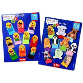 Tox Emojiler ve Vahşi Hayvanlar T106 T782 2 Set 20 Parça Parmak Kukla