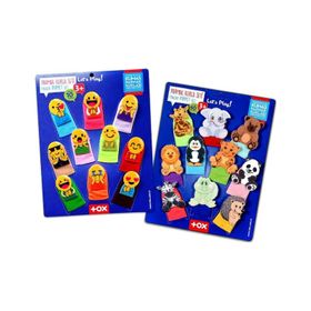 Tox Emojiler ve Vahşi Hayvanlar T106 T782 2 Set 20 Parça Parmak Kukla