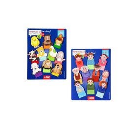 Tox Evcil Hayvanlar ve Aile Bireyleri T771 T752 2 Set 20 Parça Parmak Kukla