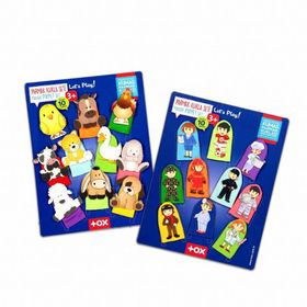 Tox Evcil Hayvanlar ve Meslekler T771 T761 2 Set 20 Parça Parmak Kukla
