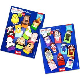 Tox Evcil Hayvanlar ve Meslekler T771 T762 2 Set 20 Parça Parmak Kukla
