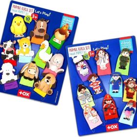 Tox Evcil Hayvanlar ve Meslekler T771 T762 2 Set 20 Parça Parmak Kukla