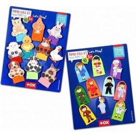 Tox Evcil Hayvanlar ve Meslekler T772 T761 2 Set 20 Parça Parmak Kukla