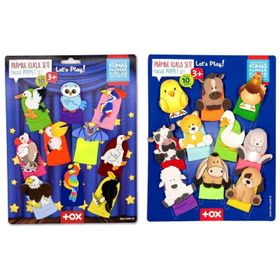 Tox Evcil Hayvanlar ve Uçan Hayvanlar T771 T222 2 Set 20 Parça Parmak Kukla