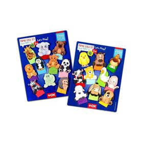Tox Evcil Hayvanlar ve Vahşi Hayvanlar T771 T782 2 Set 20 Parça Parmak Kukla