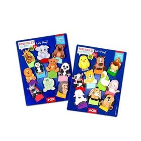 Tox Evcil Hayvanlar ve Vahşi Hayvanlar T771 T782 2 Set 20 Parça Parmak Kukla