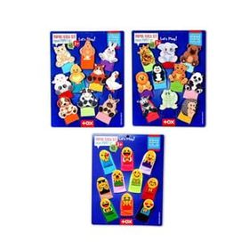 Tox Evcil Vahşi Hayvanlar ve Emojiler T772 T782 T106 3 Set 30 Parça Parmak Kukla
