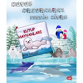 Tox Kutup Hayvanları Kumaş Sessiz Kitap Bez Kitap Yumuşak Ve Hışırtılı Eğitici Oyuncak