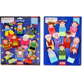 Tox Masal Kahramanları ve Aile Bireyleri T751 T225 2 Set 20 Parça Parmak Kukla