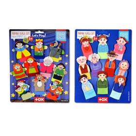 Tox Masal Kahramanları ve Aile Bireyleri T752 T225 2 Set 20 Parça Parmak Kukla