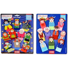 Tox Masal Kahramanları ve Aile Bireyleri T752 T225 2 Set 20 Parça Parmak Kukla