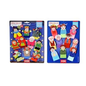 Tox Masal Kahramanları ve Aile Bireyleri T752 T225 2 Set 20 Parça Parmak Kukla
