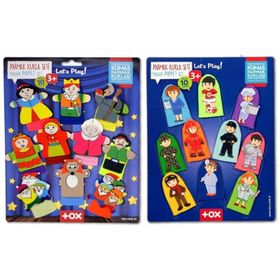 Tox Masal Kahramanları ve Meslekler T761 T225 2 Set 20 Parça Parmak Kukla
