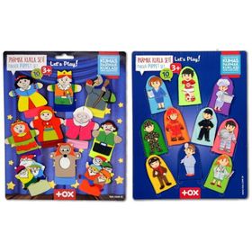 Tox Masal Kahramanları ve Meslekler T761 T225 2 Set 20 Parça Parmak Kukla