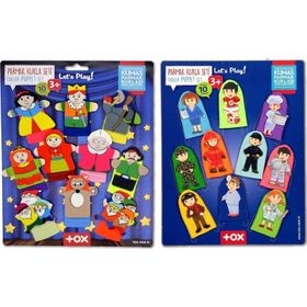 Tox Masal Kahramanları ve Meslekler T761 T225 2 Set 20 Parça Parmak Kukla
