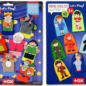Tox Masal Kahramanları ve Meslekler T761 T225 2 Set 20 Parça Parmak Kukla