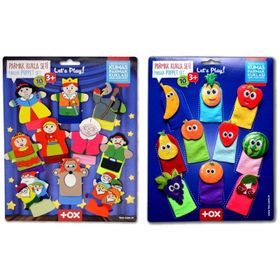 Tox Masal Kahramanları ve Meyveler T105 T225 2 Set 20 Parça Parmak Kukla
