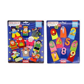 Tox Masal Kahramanları ve Rakamlar T064 T225 2 Set 20 Parça Parmak Kukla
