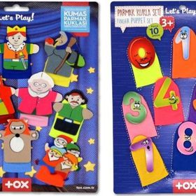 Tox Masal Kahramanları ve Rakamlar T064 T225 2 Set 20 Parça Parmak Kukla