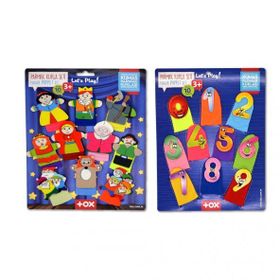 Tox Masal Kahramanları ve Rakamlar T064 T225 2 Set 20 Parça Parmak Kukla