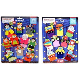 Tox Masal Kahramanları ve Taşıtlar T181 T225 2 Set 20 Parça Parmak Kukla