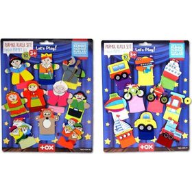 Tox Masal Kahramanları ve Taşıtlar T181 T225 2 Set 20 Parça Parmak Kukla