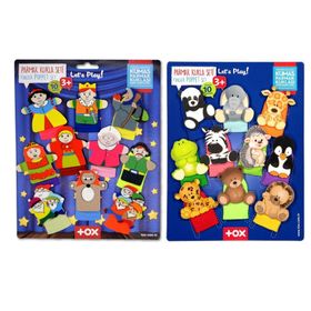 Tox Masal Kahramanları ve Vahşi Hayvanlar T781 T225 2 Set 20 Parça Parmak Kukla
