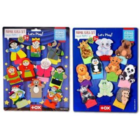 Tox Masal Kahramanları ve Vahşi Hayvanlar T782 T225 2 Set 20 Parça Parmak Kukla