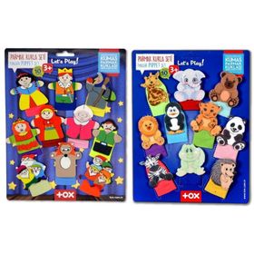 Tox Masal Kahramanları ve Vahşi Hayvanlar T782 T225 2 Set 20 Parça Parmak Kukla