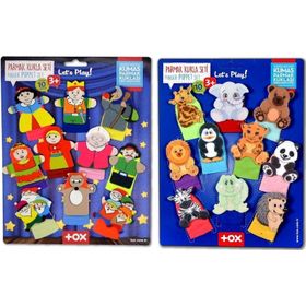 Tox Masal Kahramanları ve Vahşi Hayvanlar T782 T225 2 Set 20 Parça Parmak Kukla
