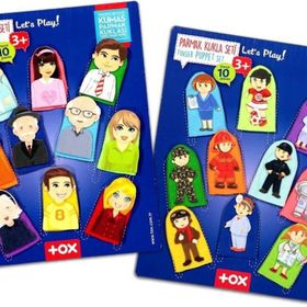 Tox Meslekler ve Aile Üyeleri 20 Parça T751 T761 2 Set 20 Parça Parmak Kukla