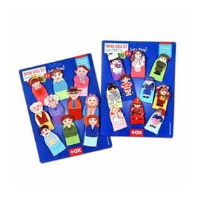 Tox Meslekler ve Aile Üyeleri 20 Parça T752 T762 2 Set 20 Parça Parmak Kukla