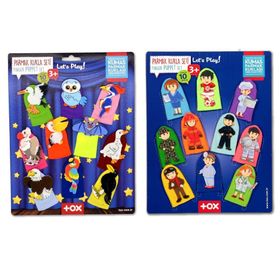 Tox Meslekler ve Uçan Hayvanlar T761 T222 2 Set 20 Parça Parmak Kukla