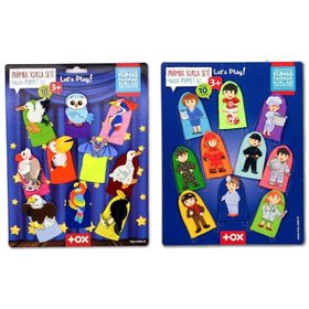 Tox Meslekler ve Uçan Hayvanlar T761 T222 2 Set 20 Parça Parmak Kukla